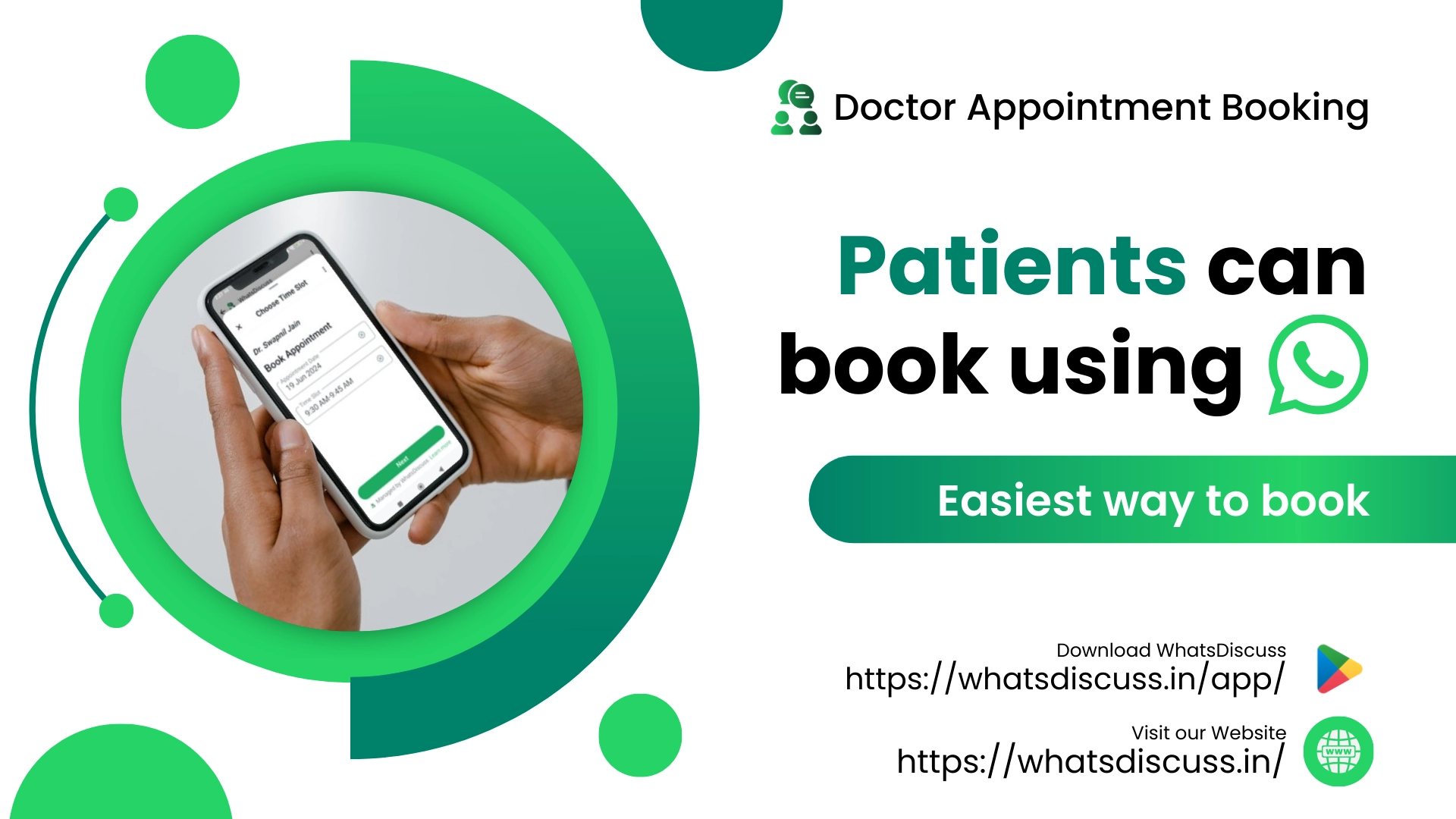 Patient can book easily